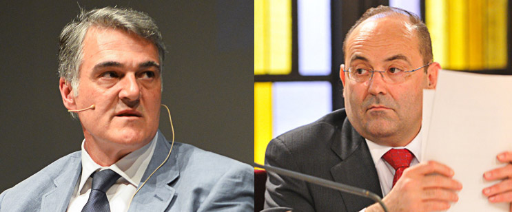 Jose Manuel López (PP) i Juan Carlos Ferrando (C's)