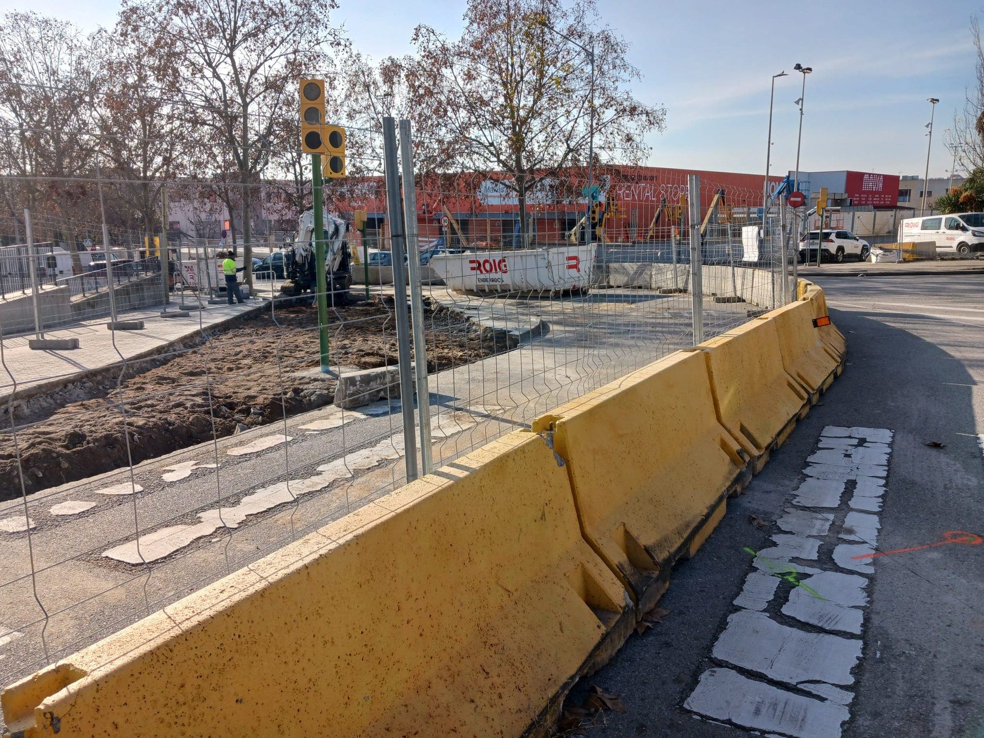 El cruce donde se ubicará la nueva rotonda