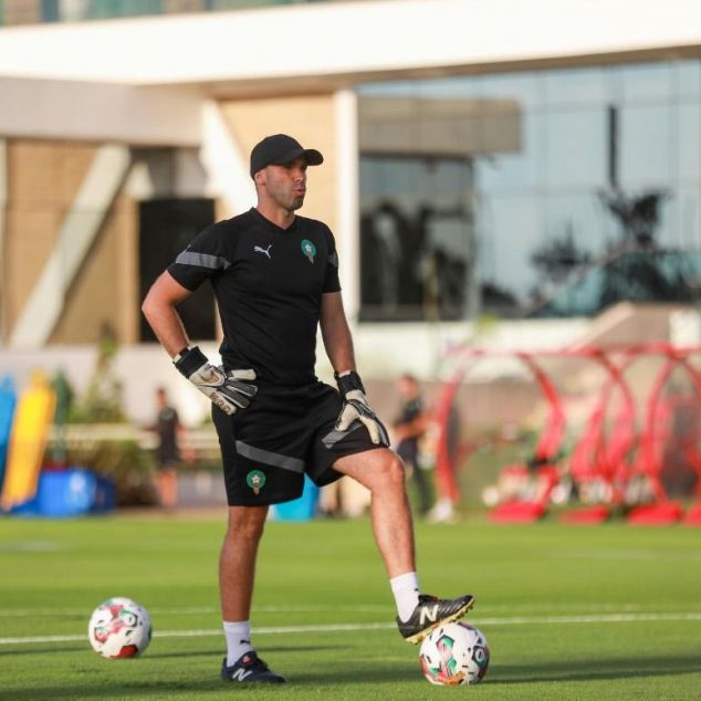 Omar Harrak, en un entrenament