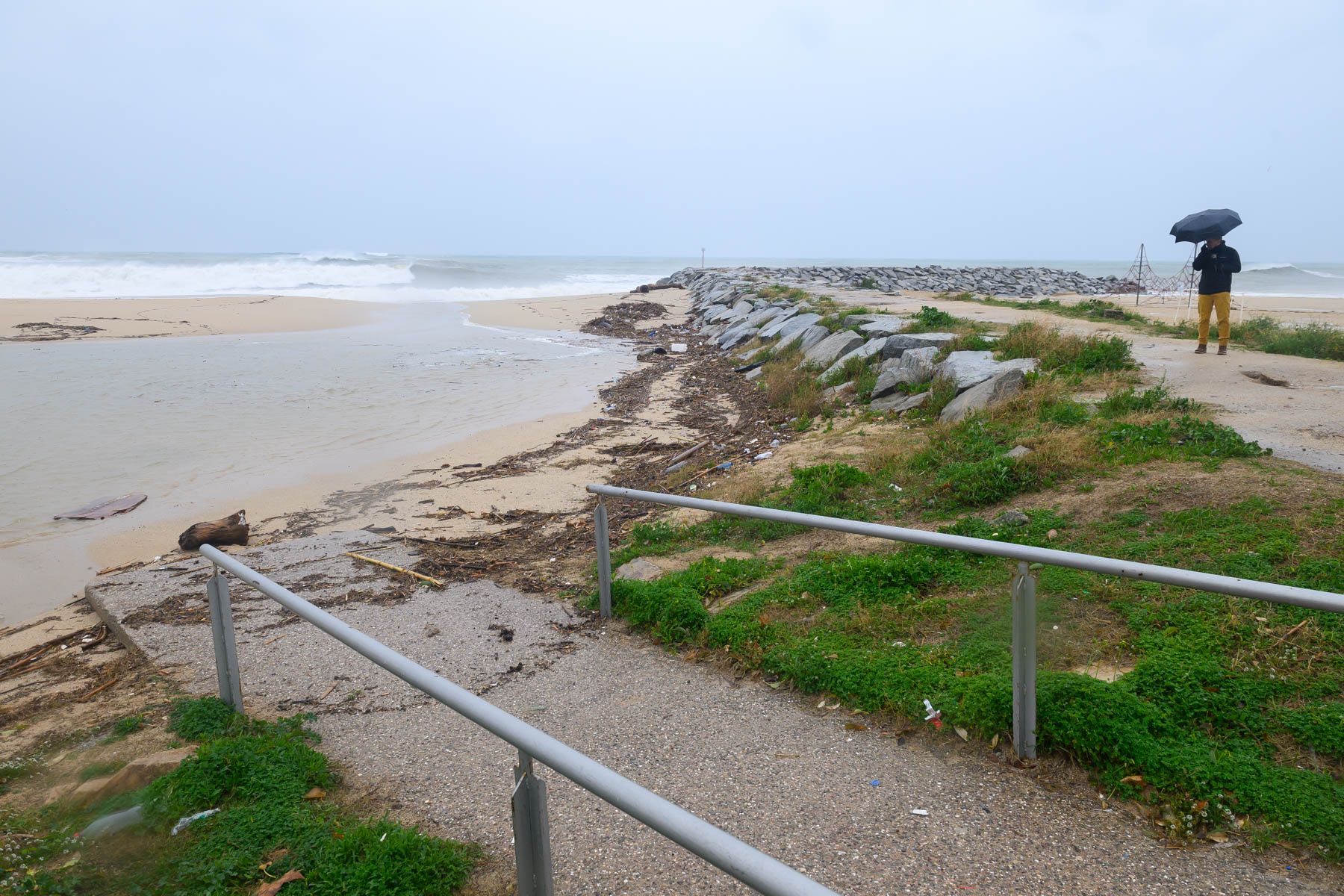 El temporal a Mataró. Foto: R.Gallofré