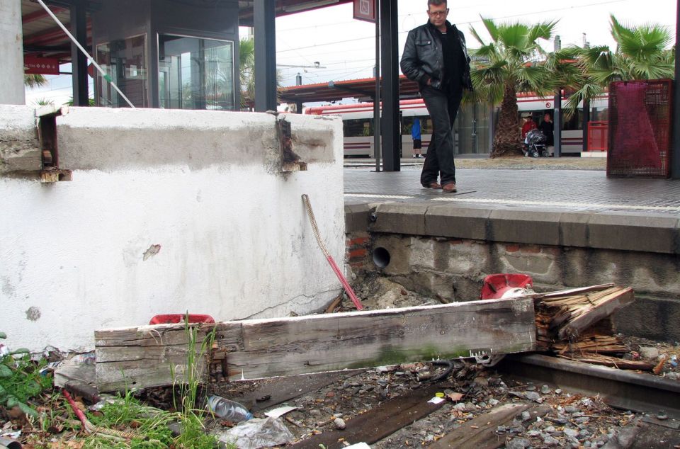 Accident de tren de l'any 2009. Foto: R.Gallofré