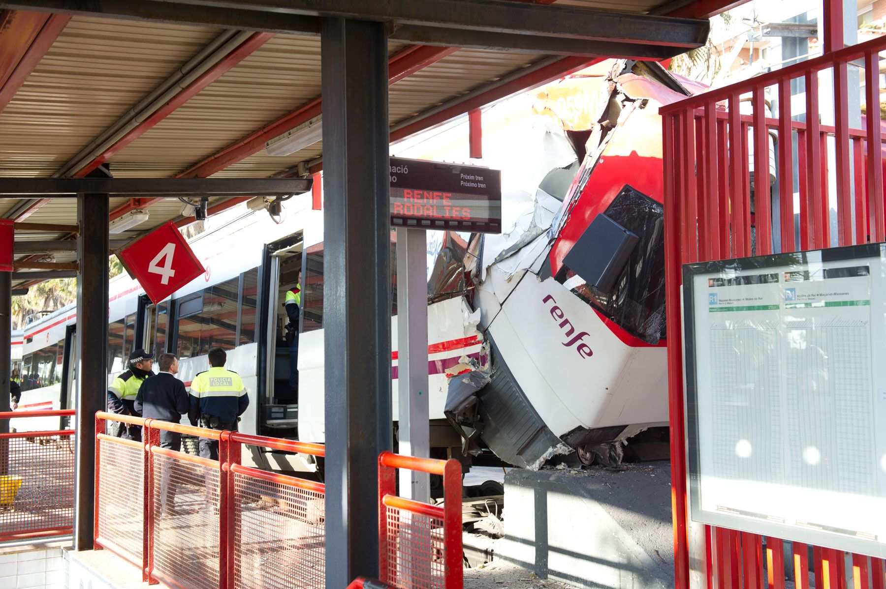 Accident de tren de l'any 2012. Foto: R.Gallofré