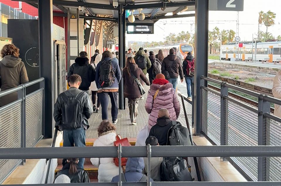 Caos a Renfe estació de tren, rodalies