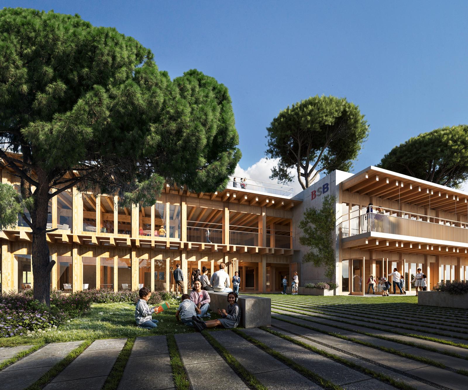 Recreació del futur centre educatiu