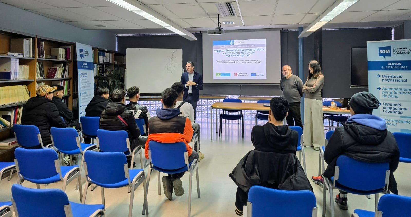 Els joves vulnerables contractats per l'Ajuntament