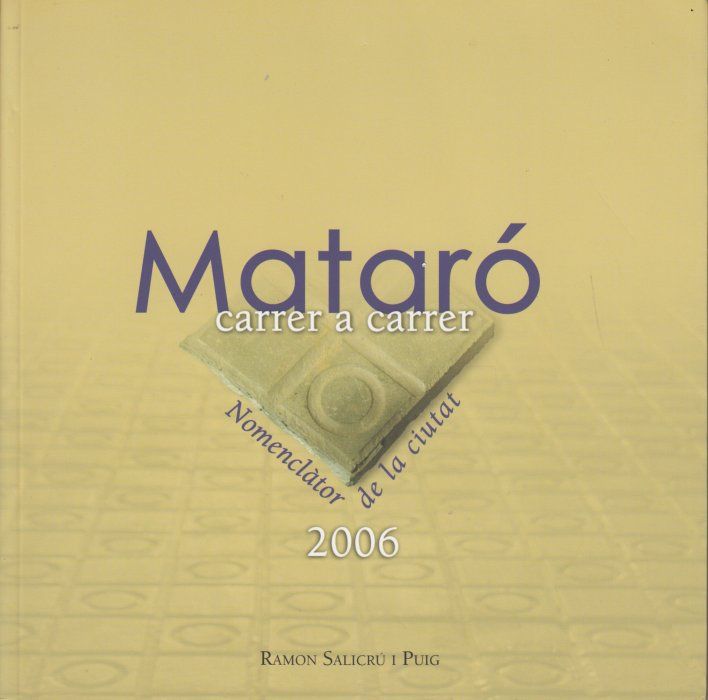 Libro 'Mataró carrer a carrer'