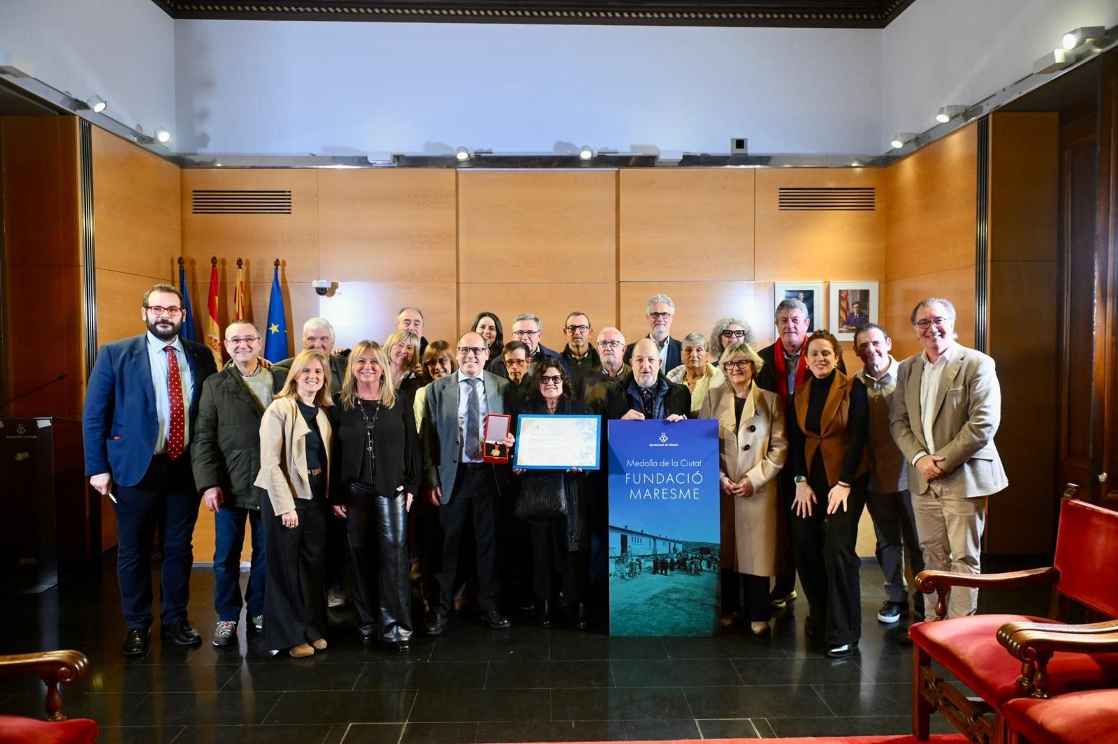 Lliurament a la Fundació Maresme. Foto: Ajuntament