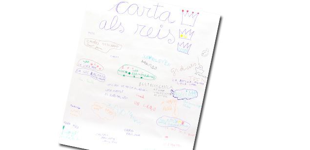 La carta escrita pels nens