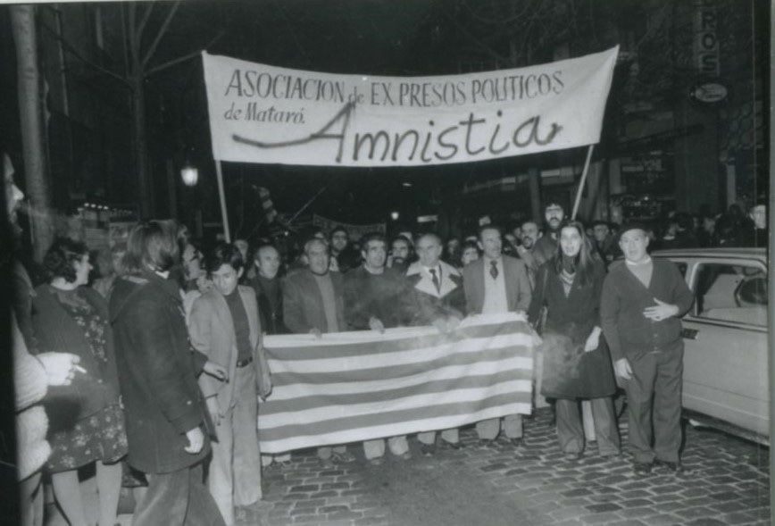 Manifestació per l'amnistia (11 de desembre de 1976). Foto: Enric Quintana
