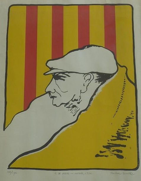 Cartell del Primer de Maig, obra de l'artista Rovira Brull