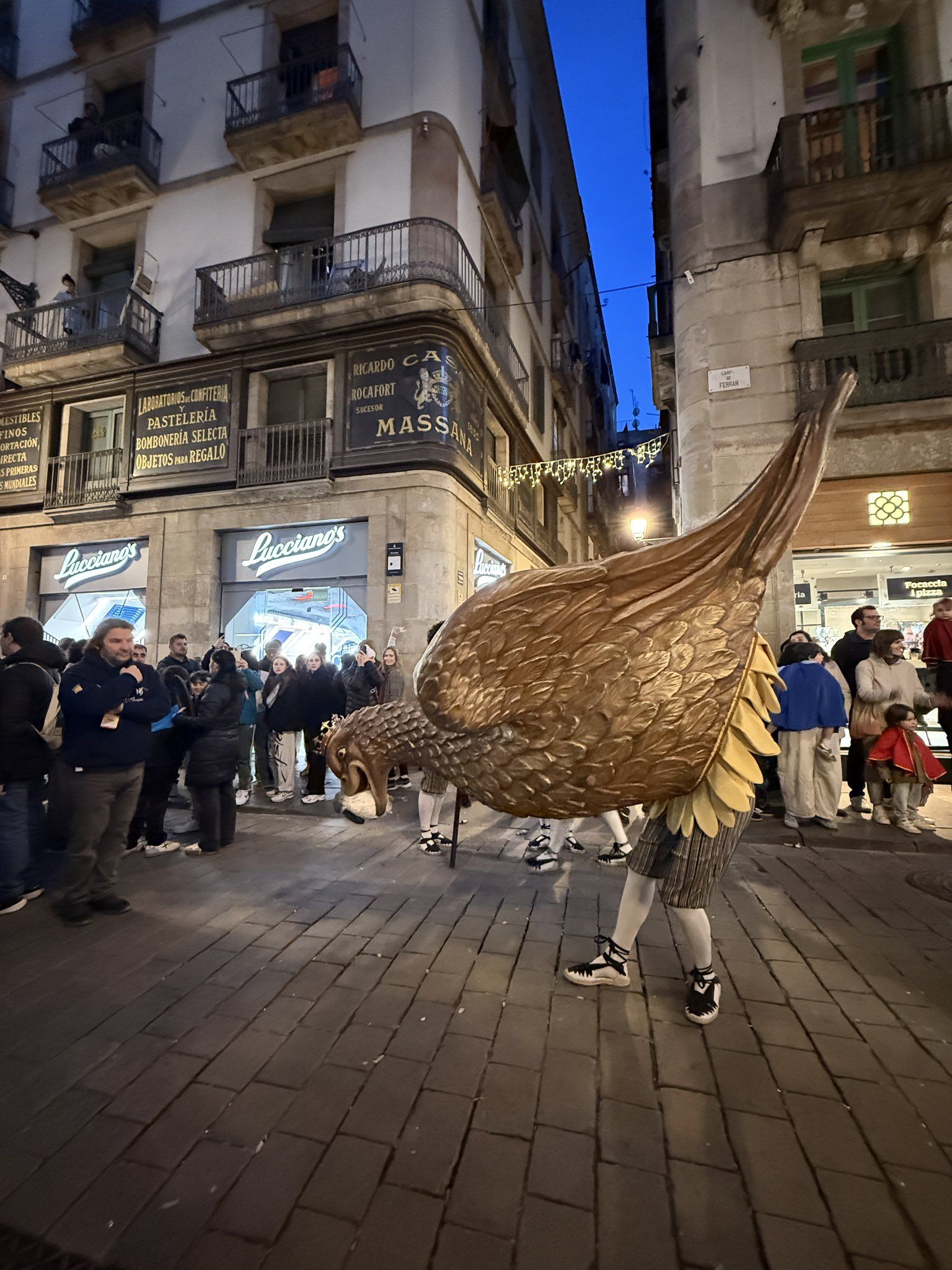 Àliga a Barcelona. Foto: @DavidRov82 Àliga a Barcelona. Foto: @DavidRov82