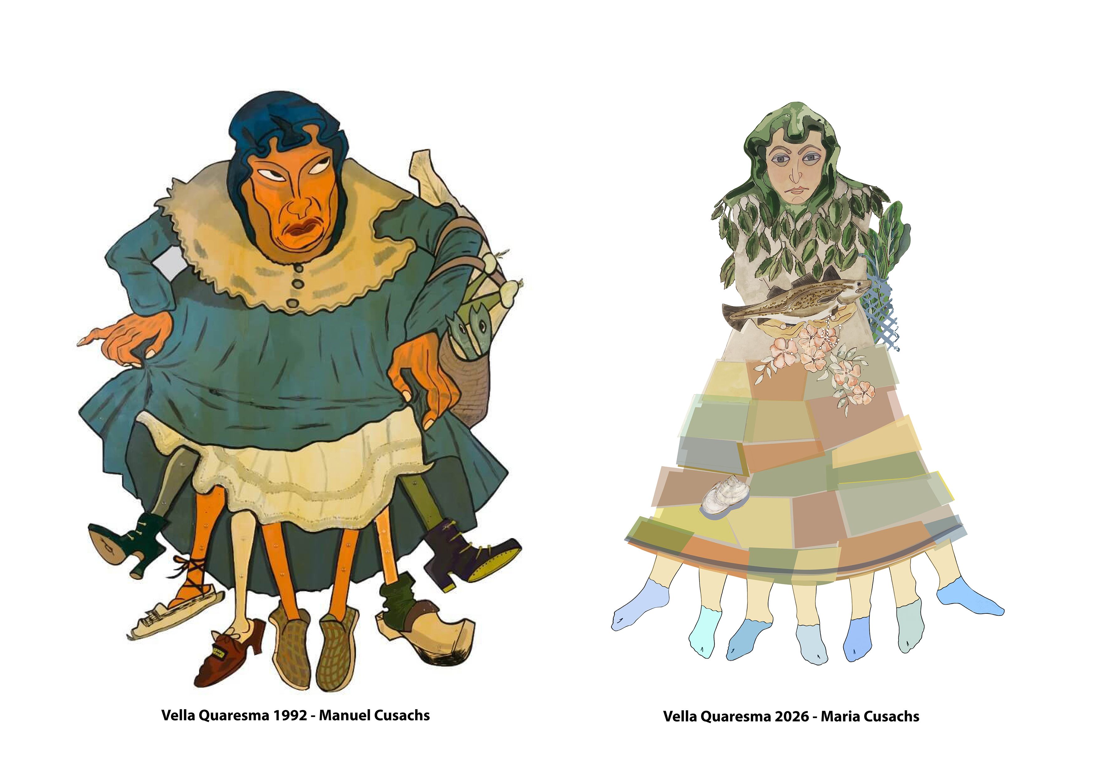 Les dues Velles Cusachs 1992 i 2006 Les dues Velles Cusachs 1992 i 2006