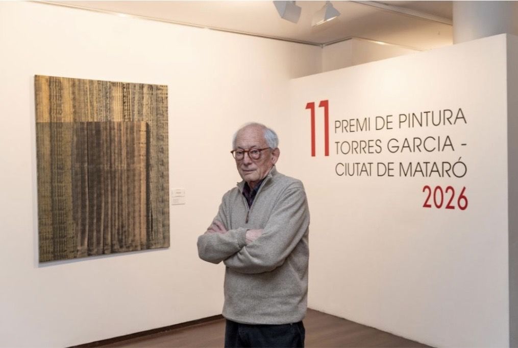 Antoni Forcada guanya el premi de pintura Torres García. Foto: Sergio Ruiz.