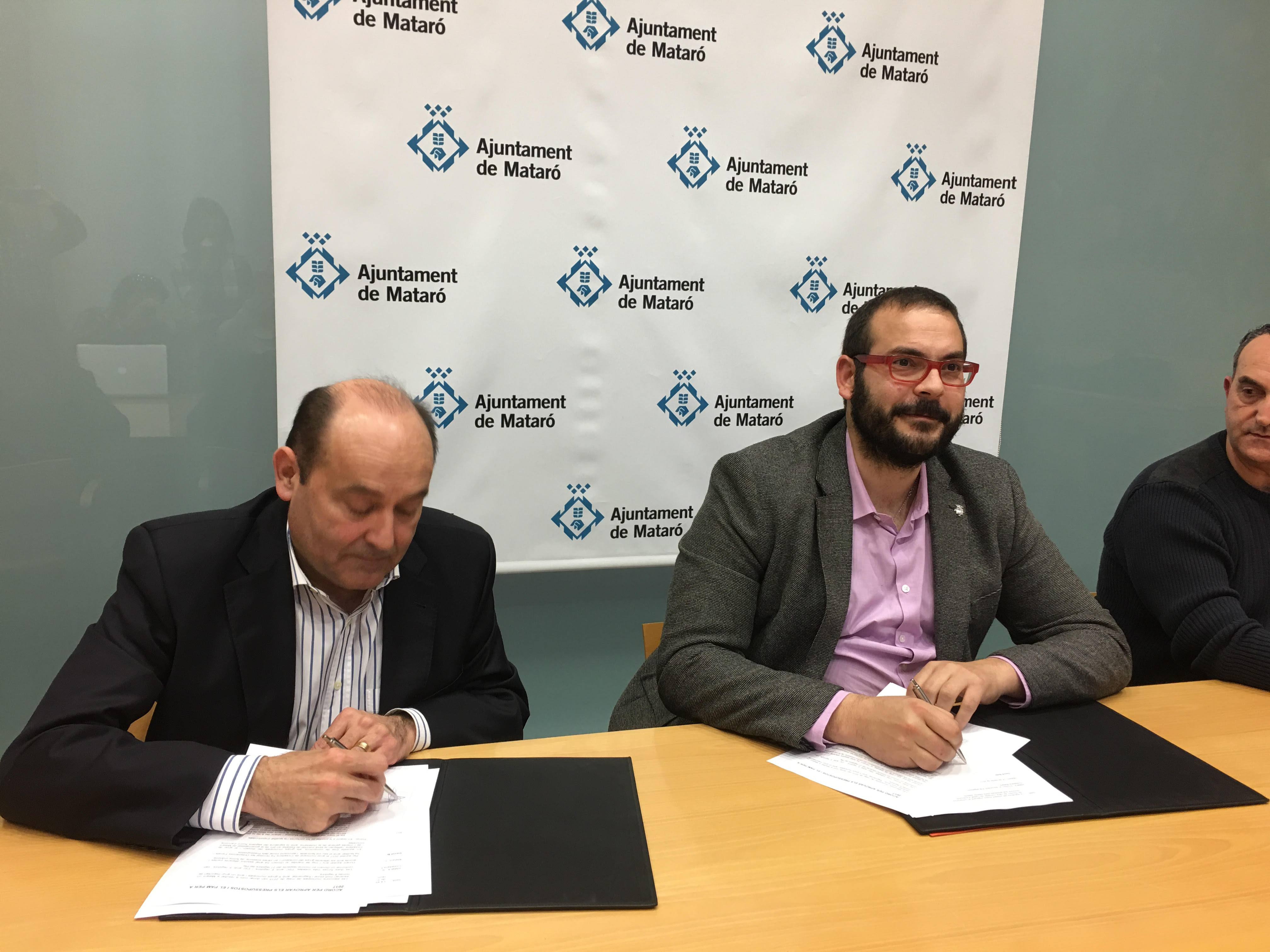 Juan Carlos Ferrando (C's) amb l'alcalde David Bote (PSC)
