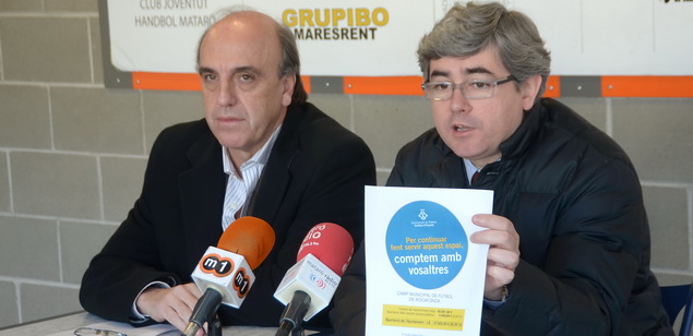 Robert i Galbany en la roda de premsa