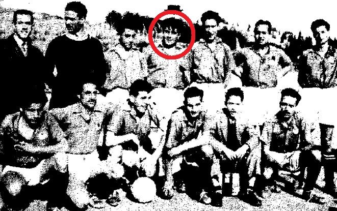 Equipo de la Juventus de Mataró del año 1942, con García Carrés en sus filas. Fuente: El Maresme, 19 de marzo de 1982
