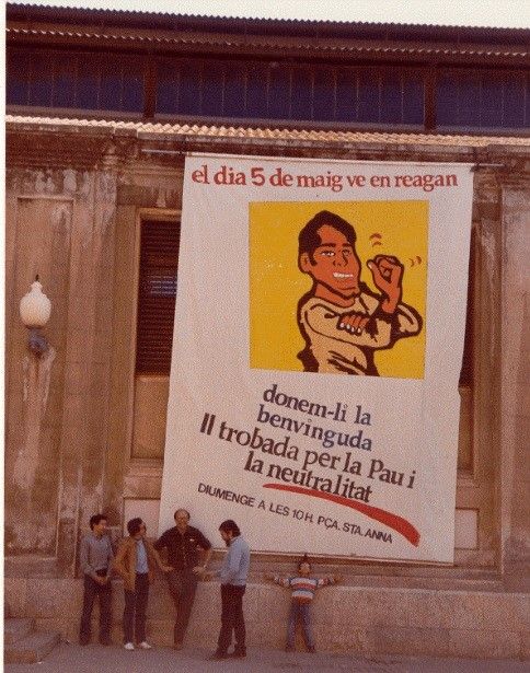 De izquierda a derecha: Tarsici Aragó, Carlos Fernández, Josep Illa y Josep Palomar, en la Plaza de Cuba De izquierda a derecha: Tarsici Aragó, Carlos Fernández, Josep Illa y Josep Palomar, en la Plaza de Cuba