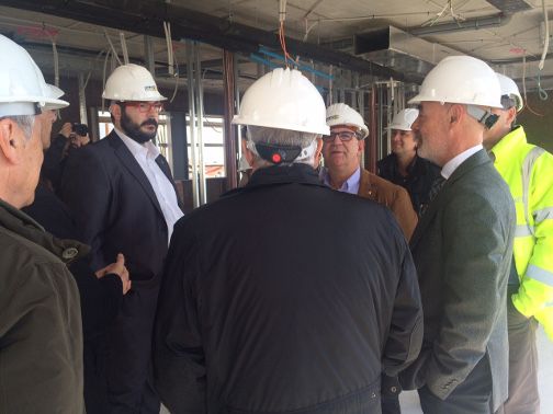 Visita de obras del alcalde, David Boto.