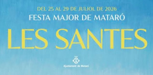 La tipografía del cartel de Les Santes 2026