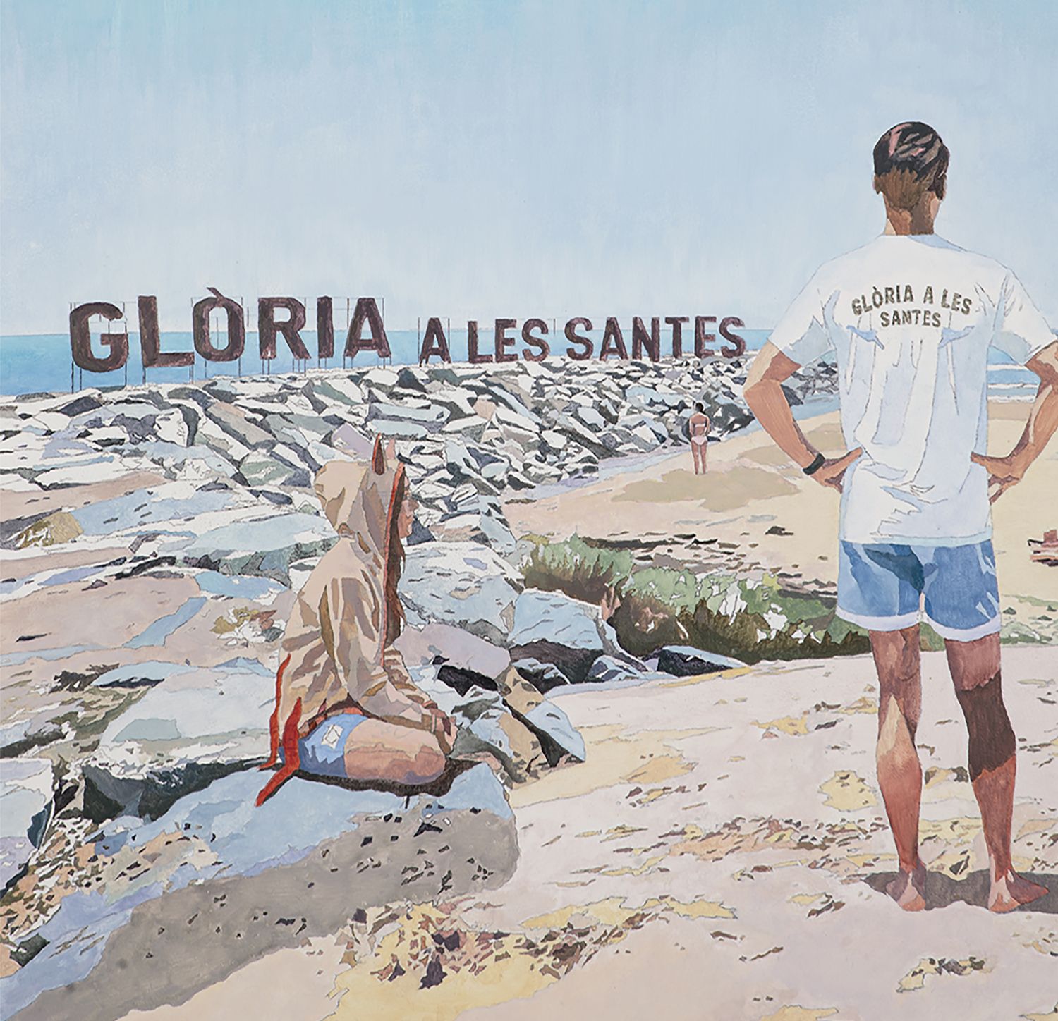 Detalls del cartell de Les Santes 2026, obra de Joe Dart