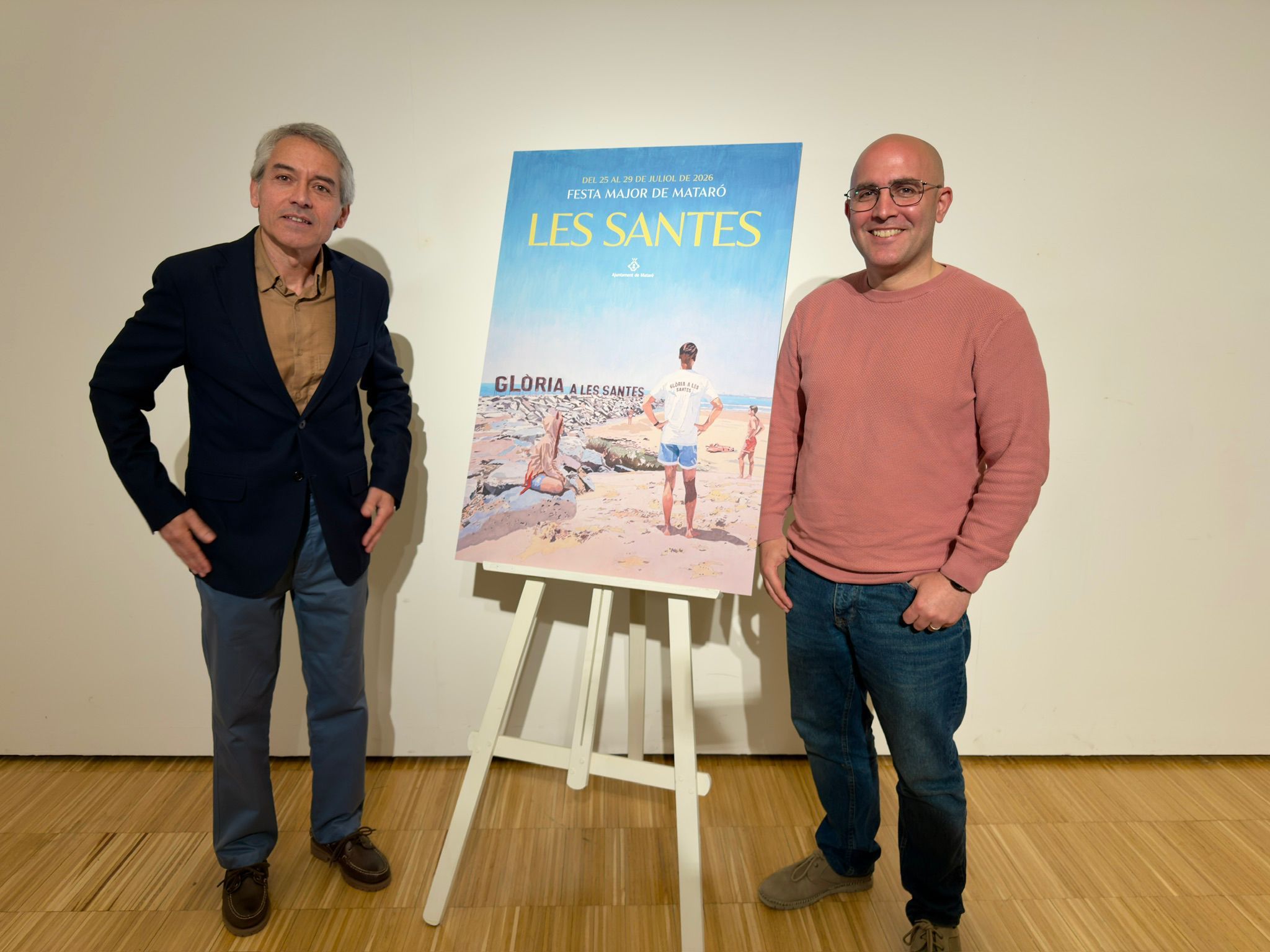 Albert Canalejo, a la dreta, el fotògraf de Les Santes 2026. Foto: R. Gallofré