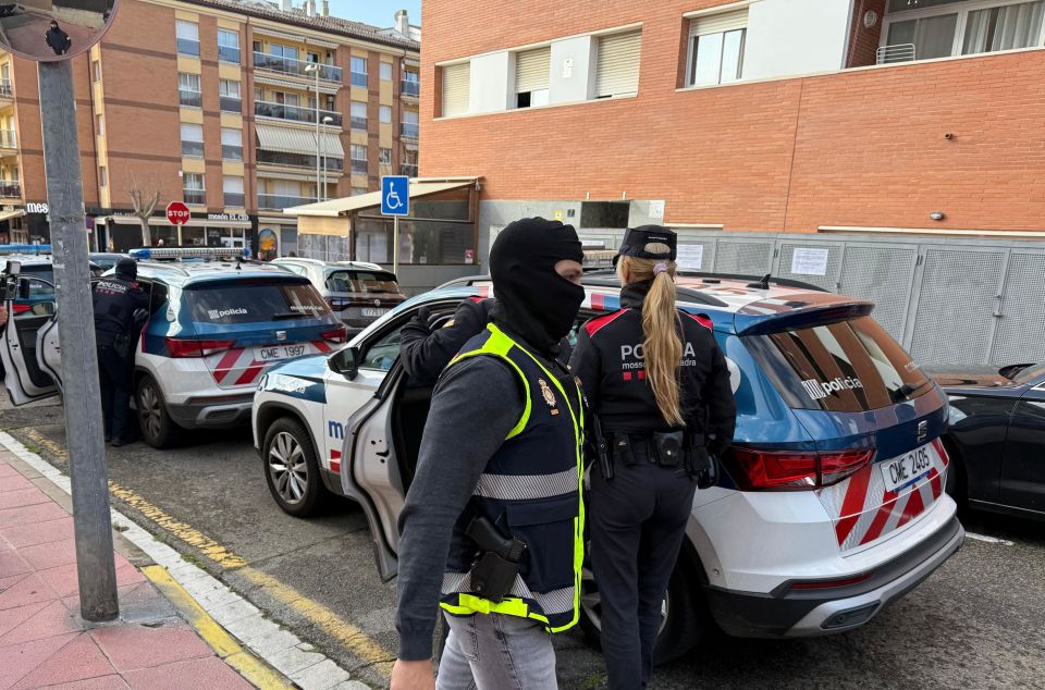 El operativo policial contra la mafia turca en Cataluña. Foto: ACN