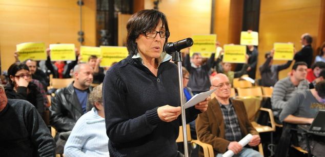 La portaveu del col·lectiu Mataró per la independència, Rosa Guanyabens