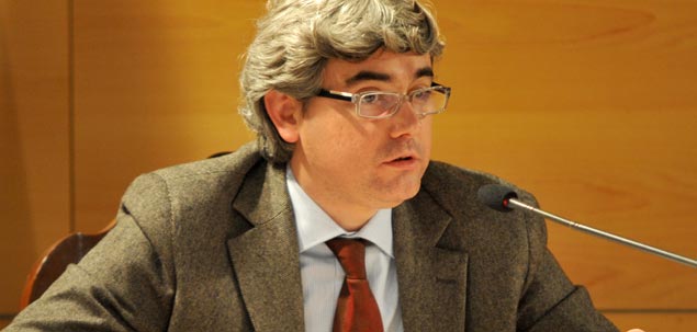 Galbany, durant la intervenció al Ple