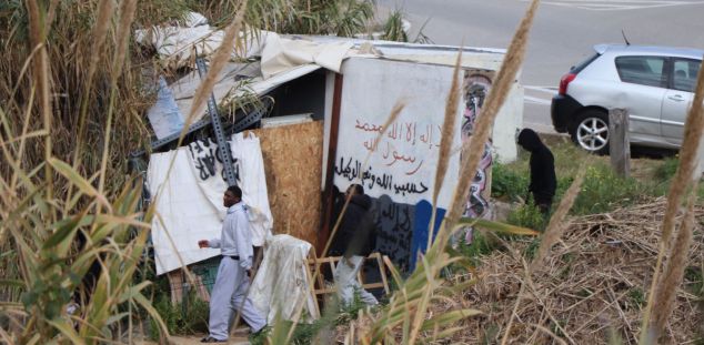 Ejemplos de sinhogarismo en Mataró. Foto: Lluís Rugama Ejemplos de sinhogarismo en Mataró. Foto: Lluís Rugama