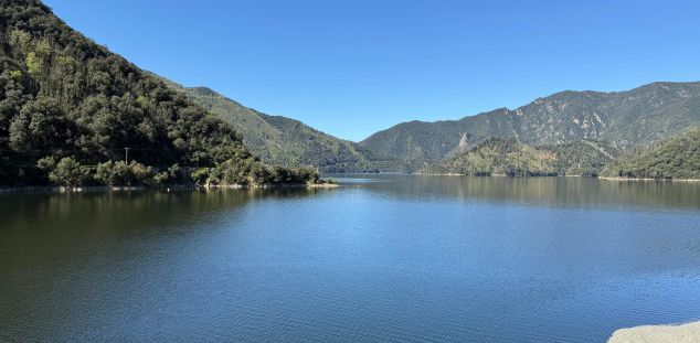 El pantà de Susqueda és ple, literalment. Foto: ACN