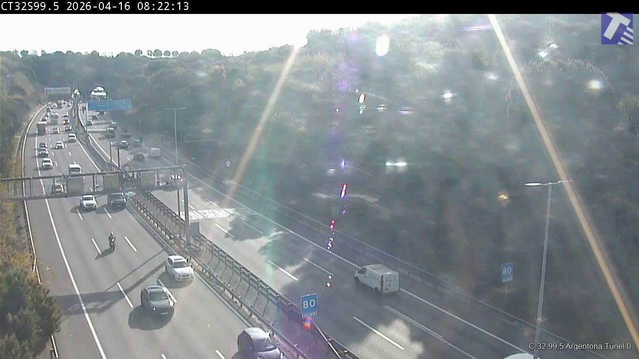 Autopista C 32 esta mañana una vez reabiertos todos los carriles