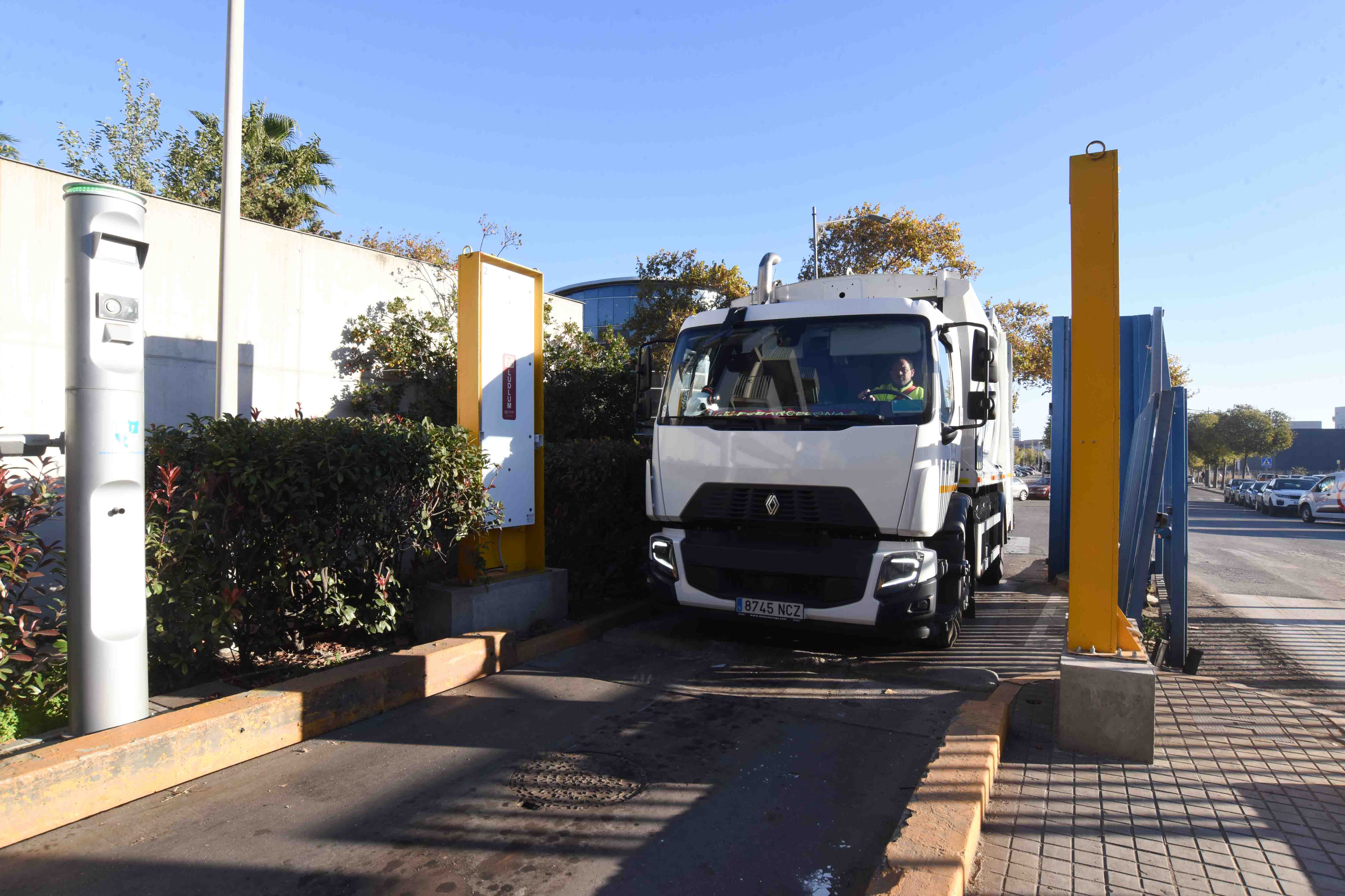 Accés automatitzat a la planta de residus de Mataró. Foto: Marga Cruz / Maresme Circular