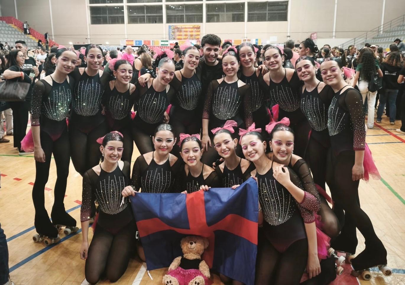 L'equip de patinatge de Mataró.