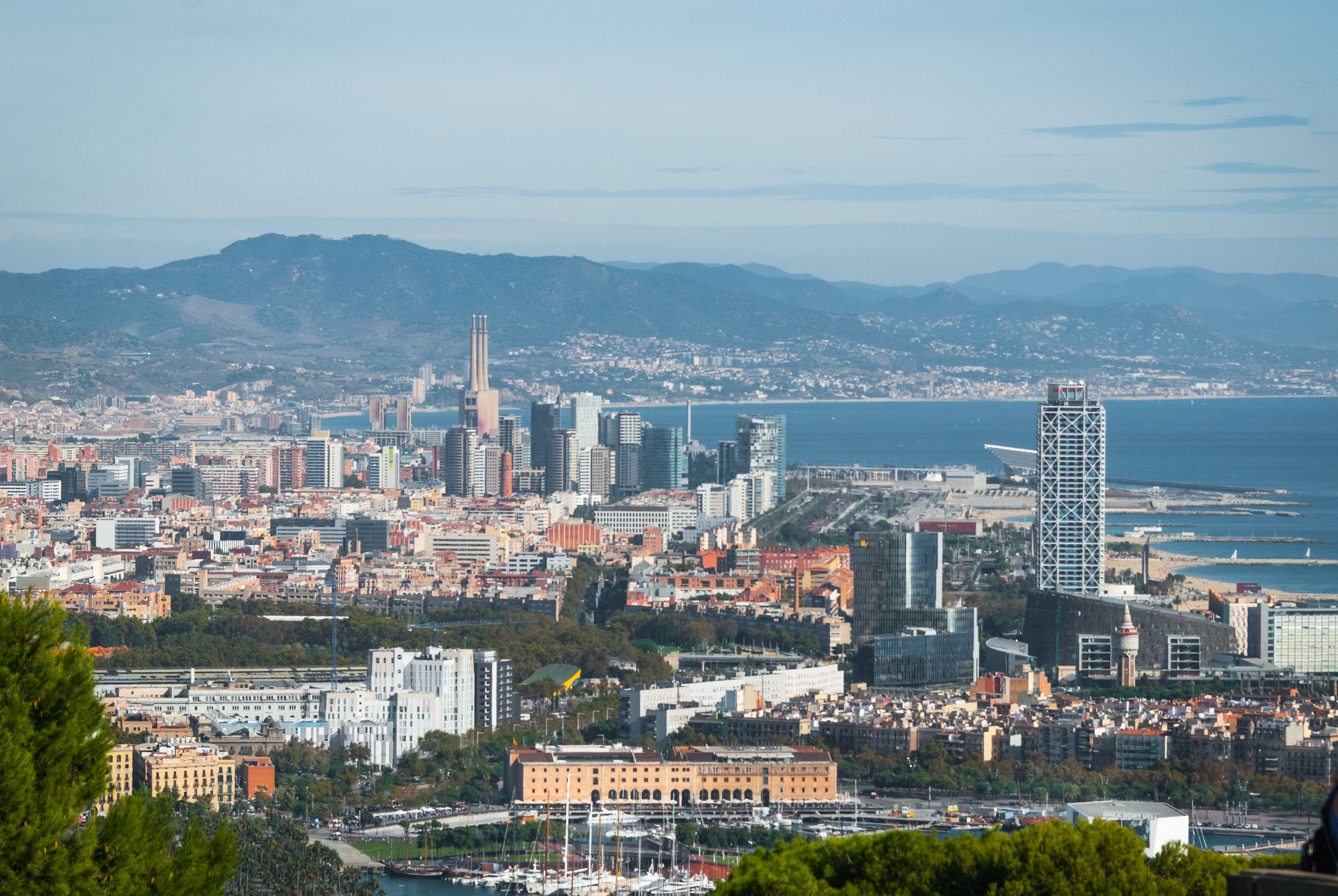 Vista del Maresme desde Barcelona