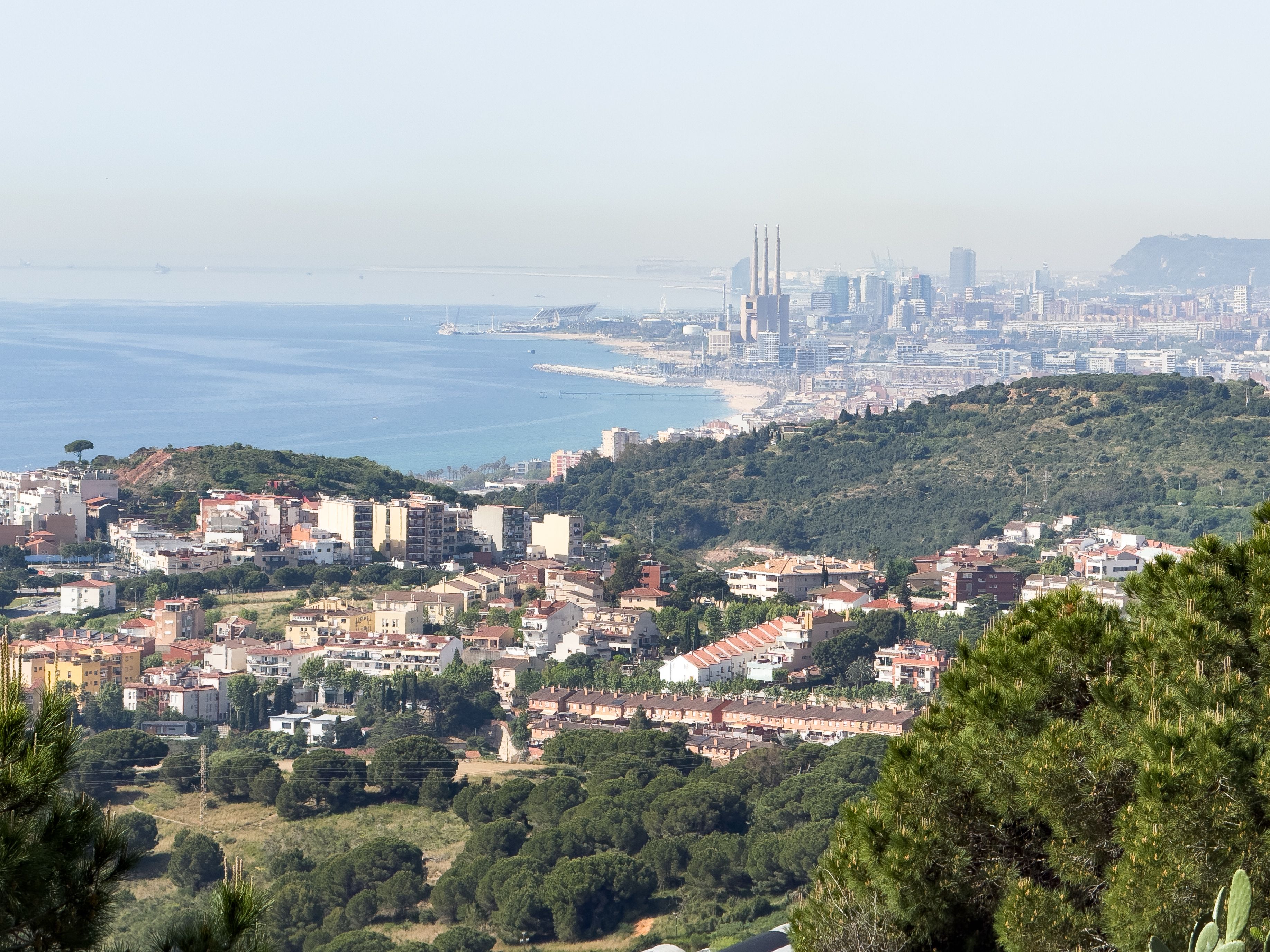 El sur del Maresme y Barcelona al fondo. Foto: R. G. 