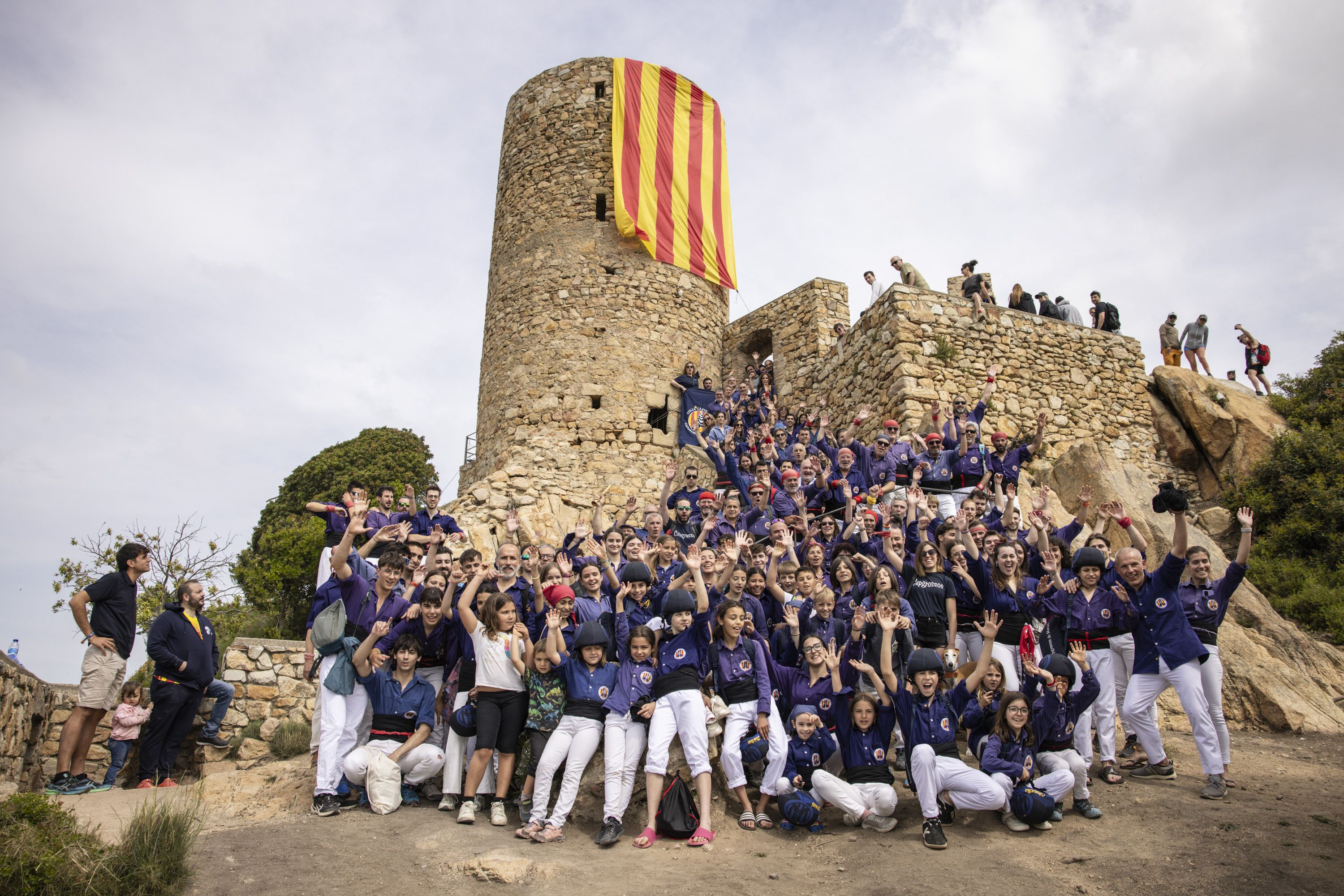 Diada castellera capgrossos mataró, castell de Burriac10