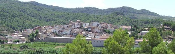 Panoràmica de Capçanes, poble natal del guerriller Carrasclet 