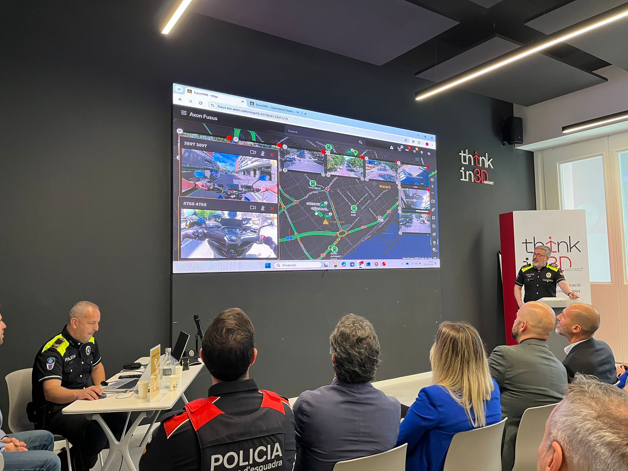 Presentació de la nova plataforma policial a Mataró. Foto: Cedida