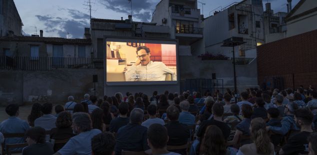 Cinema a la fresca al Panòptic. Foto: Helena Roig