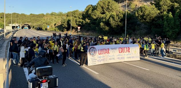 El corte de la C32 de este martes 12. Foto: ACN