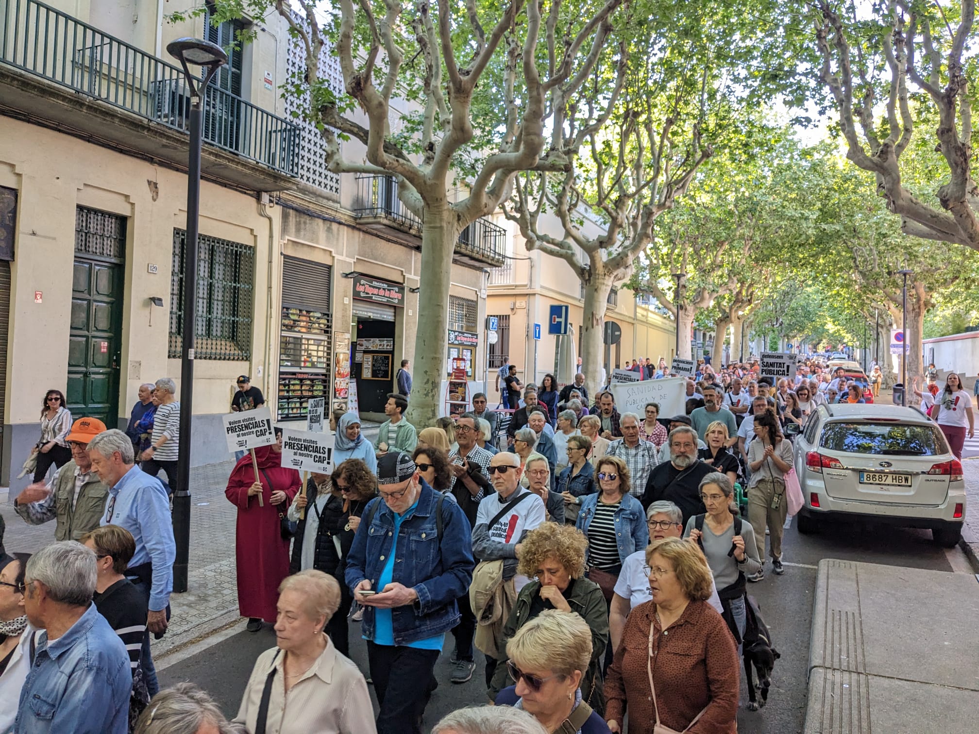 Imatge d'arxiu d'una manifestació per la sanitat pública a Mataró. Foto. CC