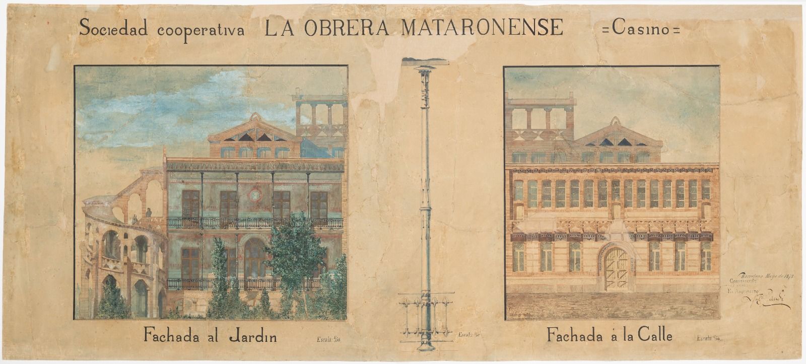 Las fachadas del Casino de Gaudí