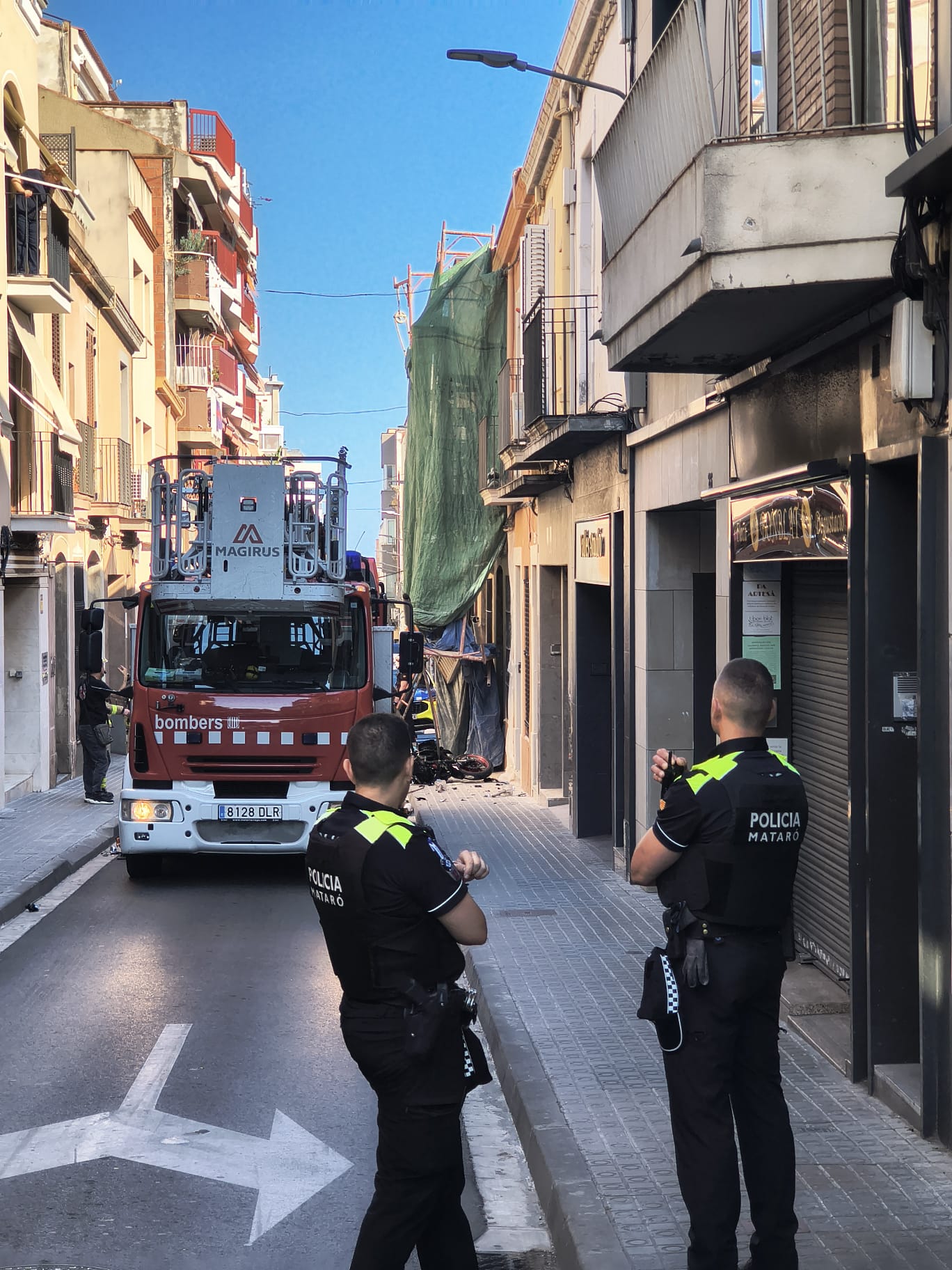 Accident al carrer Montserrat de Mataró