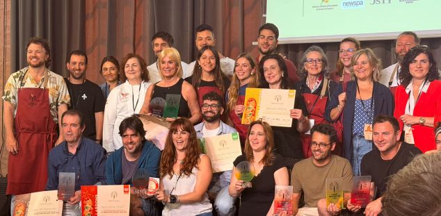 Foto de família dels premiats al Concurs