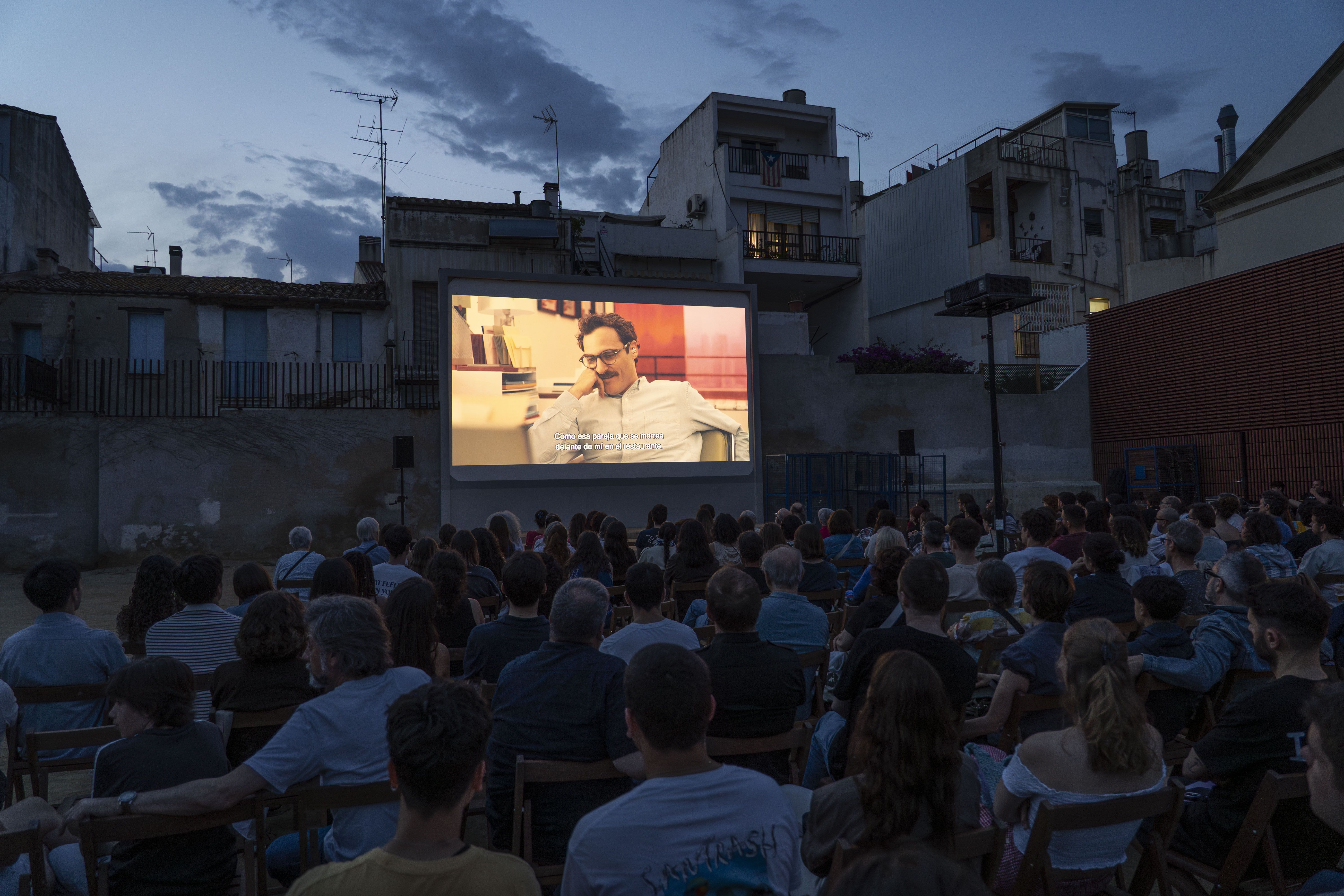 Cine al aire libre en el Panòptic