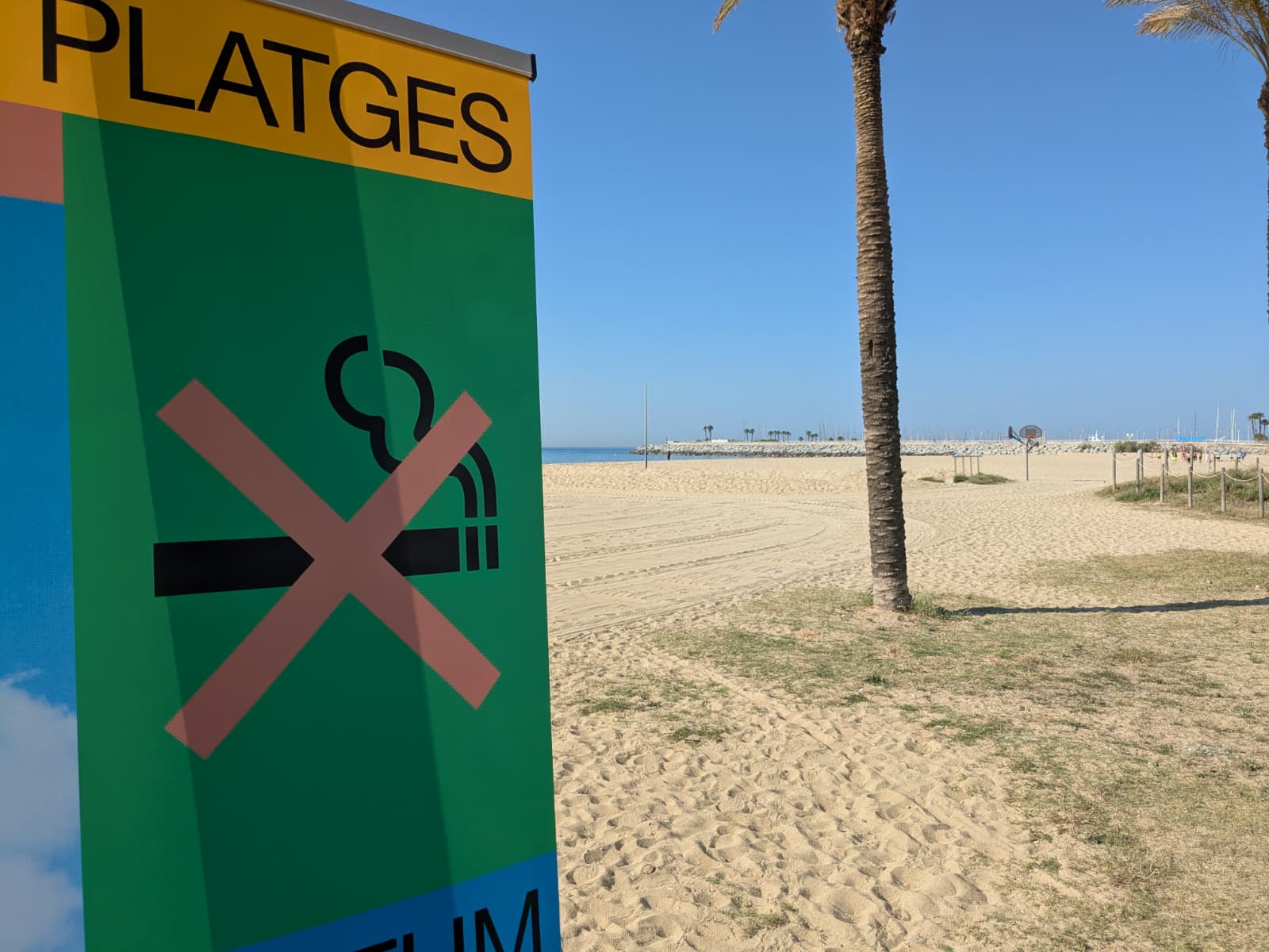 Playas sin humo en Mataró