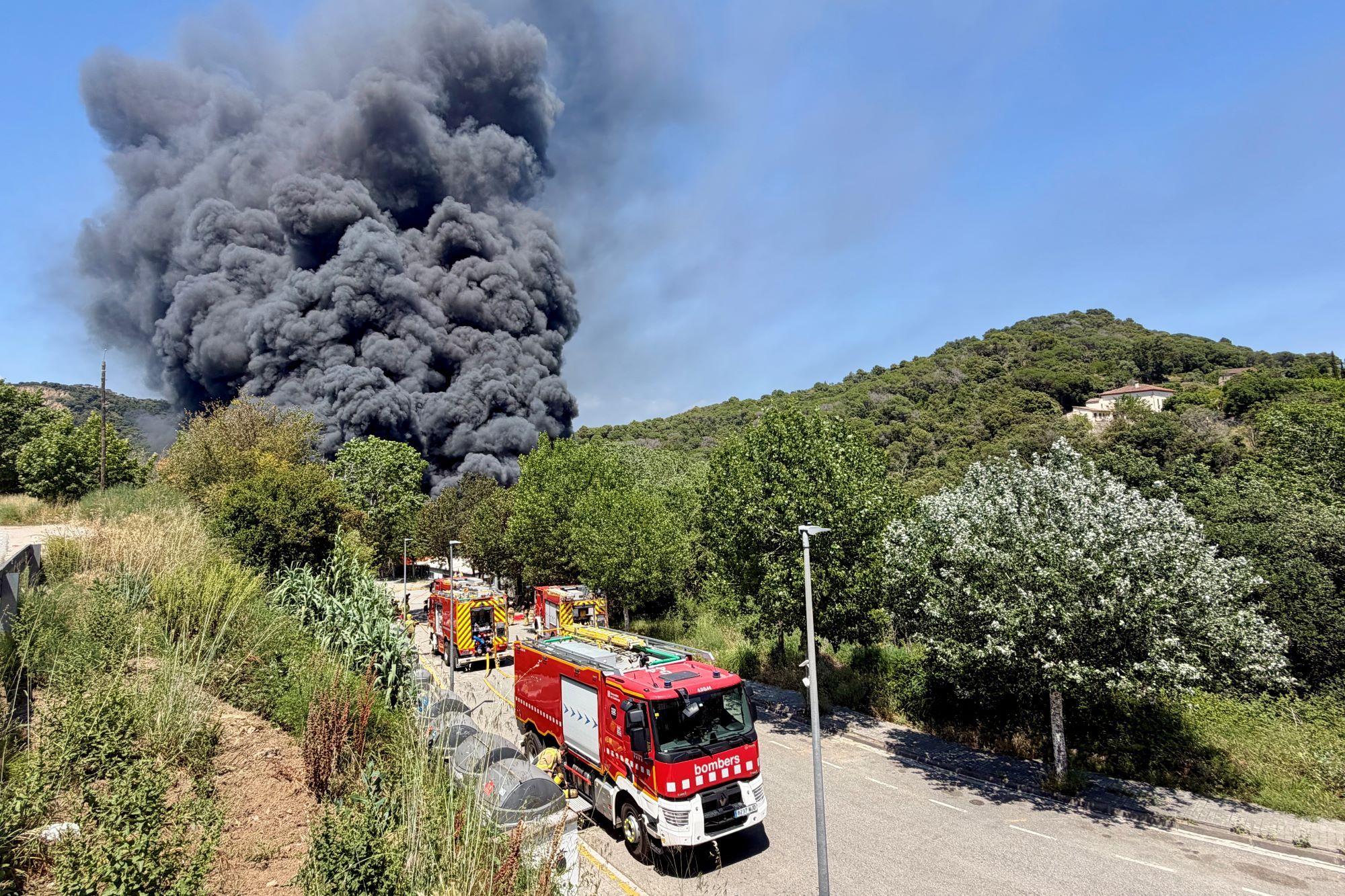 Incendi al municipi d'Òrrius Incendi al municipi d'Òrrius