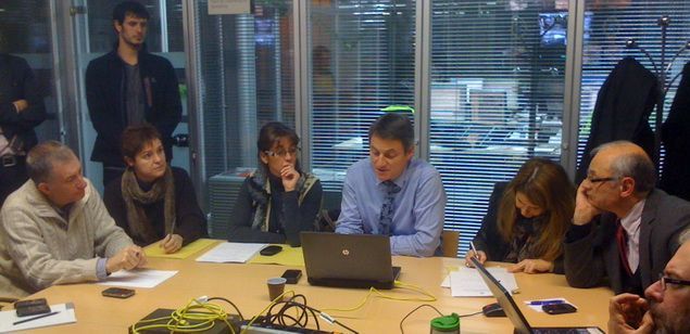 La reunió del Comitè Municipal d'Emergències, presidida per l'alcalde Joan Mora