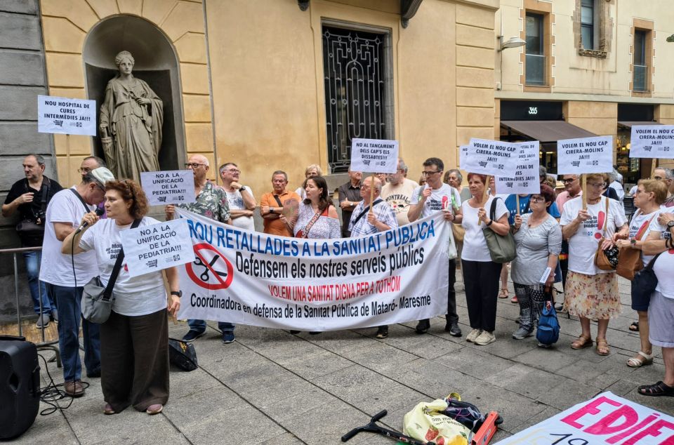 Manifestació contra les retallades en sanitat