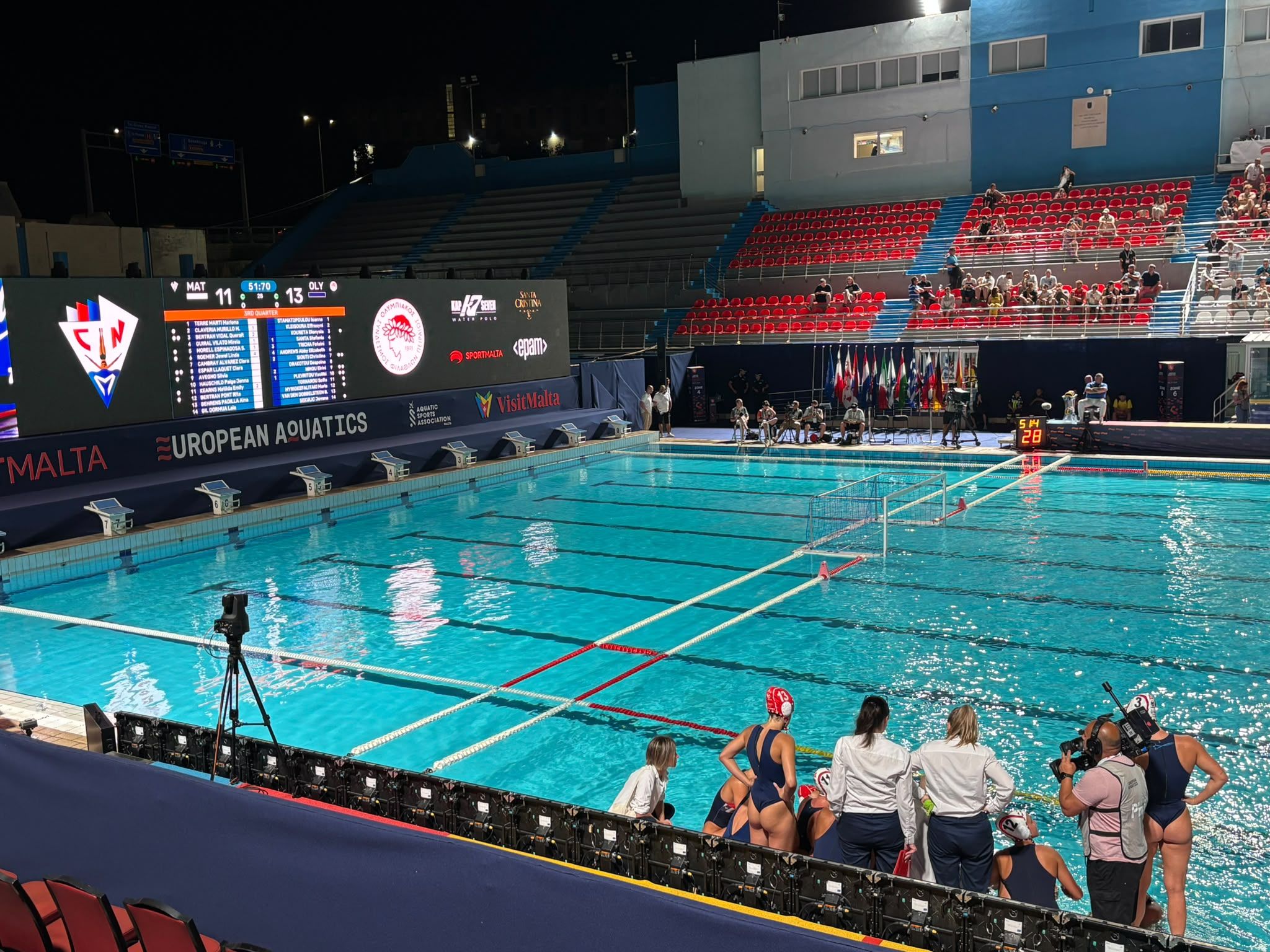L'Assolim CN Mataró no va poder a Malta contra Olympiacos. Foto: X. Castellví